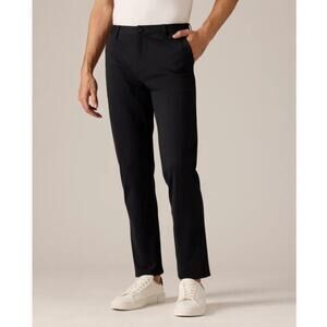 Rhone Commuter Pants Performance Stretch Golf Preppy Chino Casual Black Sz 40
